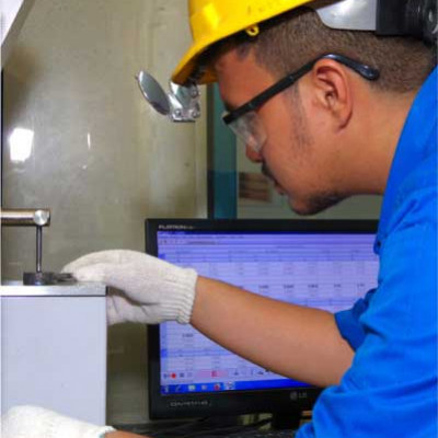 Process of Testing the Quality of Concrete on Cakra Steel Laboratory